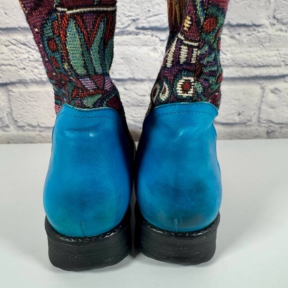 Candice Cooper Bohemian Style Side Zip 12 Inch Boot EU 38 US 7.5 - Picture 6 of 11